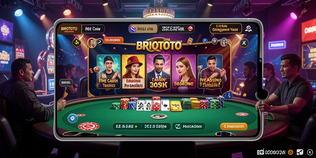 Tampilan gameplay Live Casino yang seru dan interaktif.