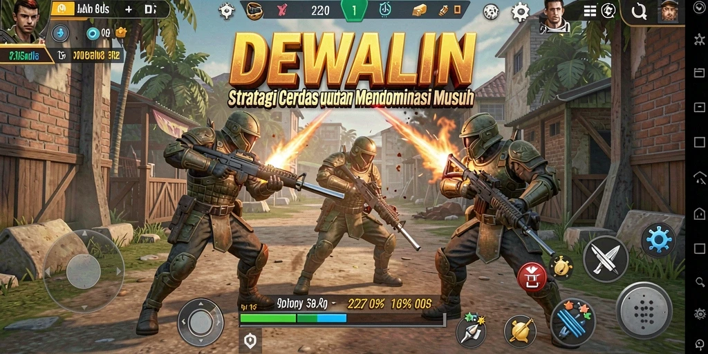 Tampilan gameplay DEWALIN yang menarik dan dinamis.