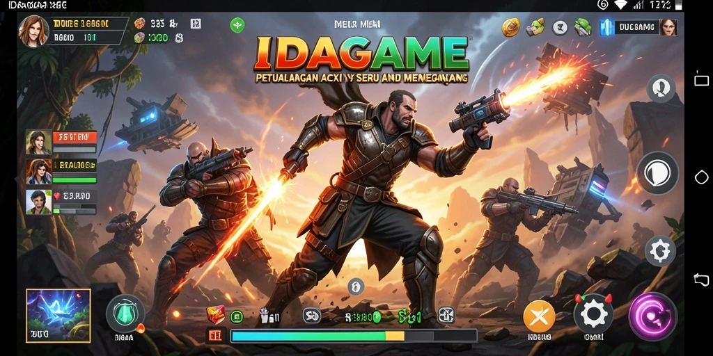 Tangkapan layar menampilkan momen aksi seru dalam IDAGAME.