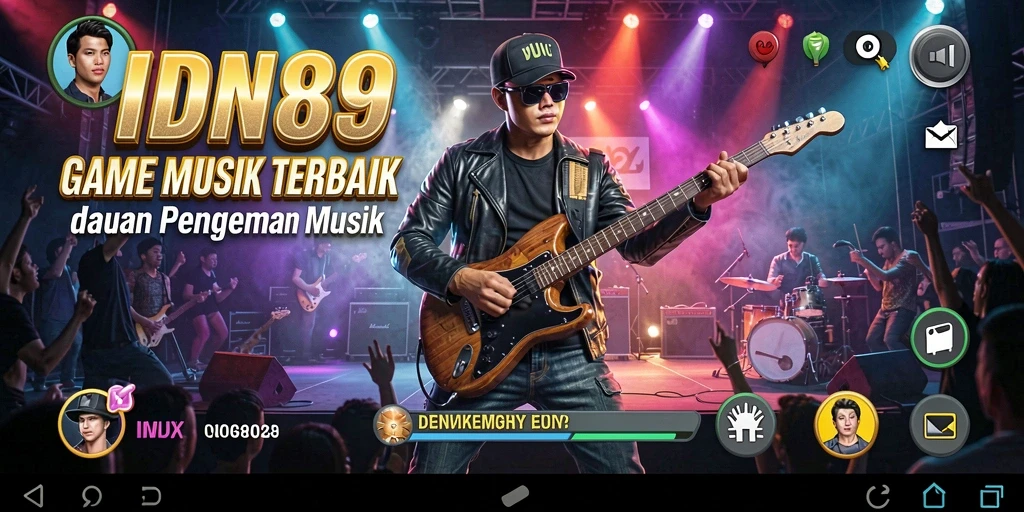 Screenshot IDN89 menampilkan pemain yang sedang berlatih alat musik.