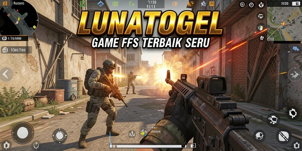Tangkapan layar gameplay LUNATOGEL dengan aksi menegangkan di medan perang.