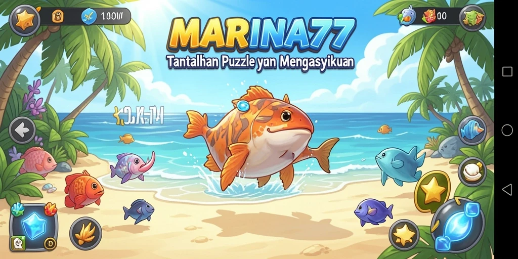 Screenshot gameplay <strong>MARINA77</strong> menampilkan tantangan Puzzle yang menarik.
