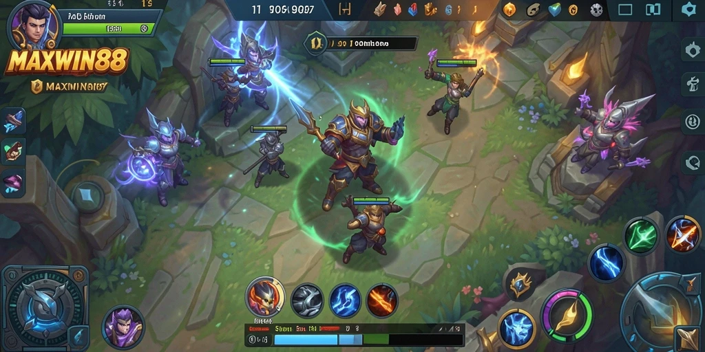 Tampilan gameplay seru dan menegangkan di MAXWIN88.