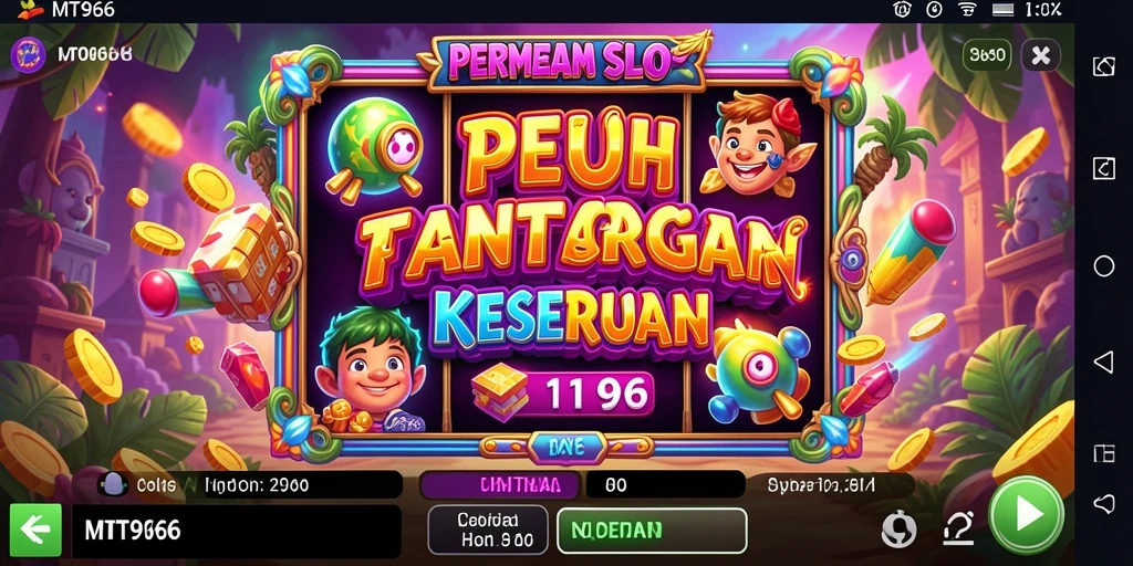Tampilan gameplay seru dari MT966 dengan fitur slot yang menarik.