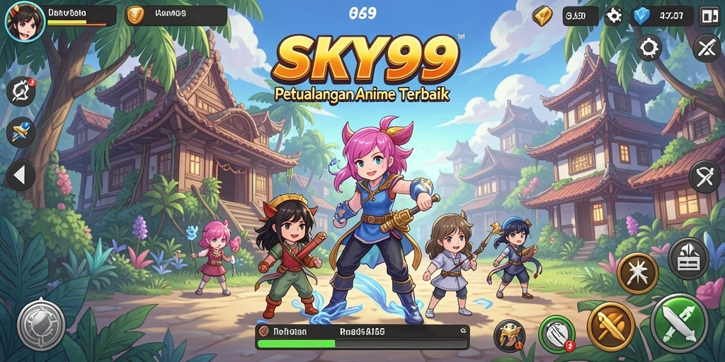 Tampilan menarik dari gameplay SKY99 yang seru dan interaktif.