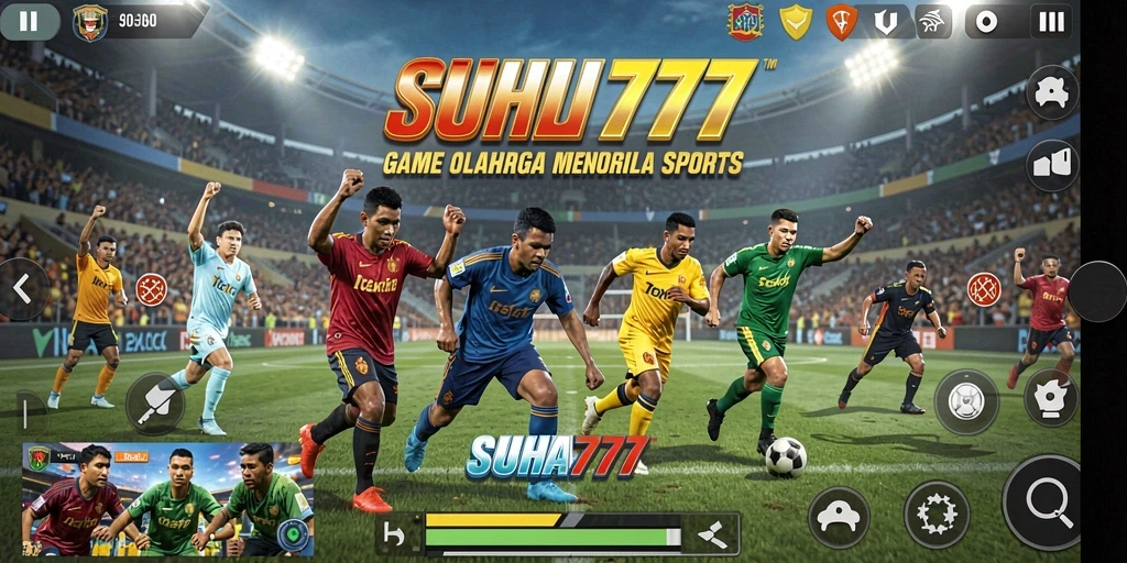 Screenshot utama menampilkan gameplay seru di SUHU777 dengan aksi olahraga yang mendebarkan.