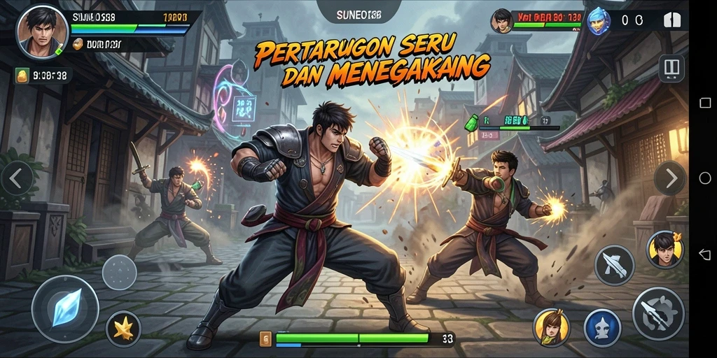 Tampilan gameplay seru dari SUNEO138 dengan pertarungan aksi yang mendebarkan.