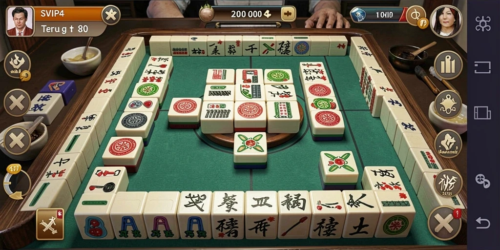 Tangkapan layar gameplay SVIP4 menampilkan tantangan Mahjong yang mendebarkan.