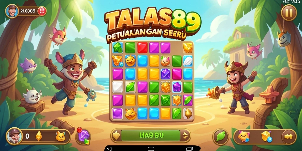 Gameplay seru TALAS89 yang penuh warna.