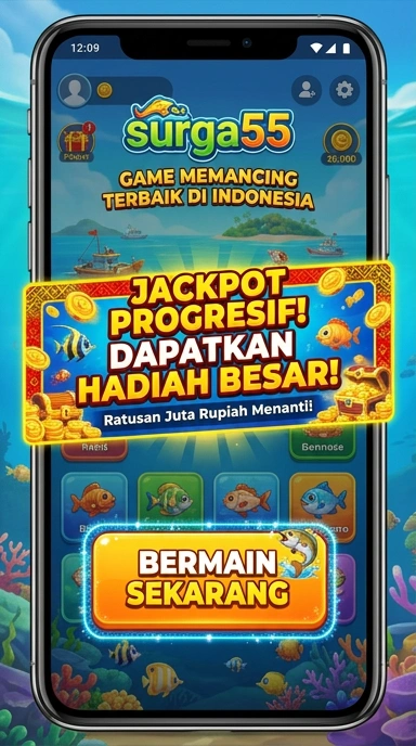 Tampilan antarmuka utama aplikasi surga55.